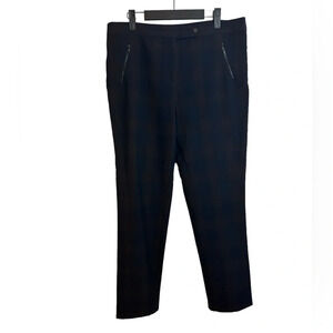 Gerard Darel Plaid Straight Leg Trousers